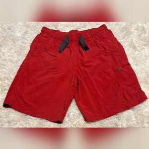 COLUMBIA Outdoors Men's Red Cargo Swim Trunks Shorts Lined Sz. S